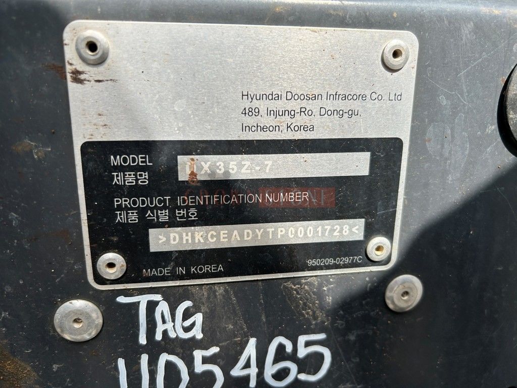 2023 Develon DX35Z-7