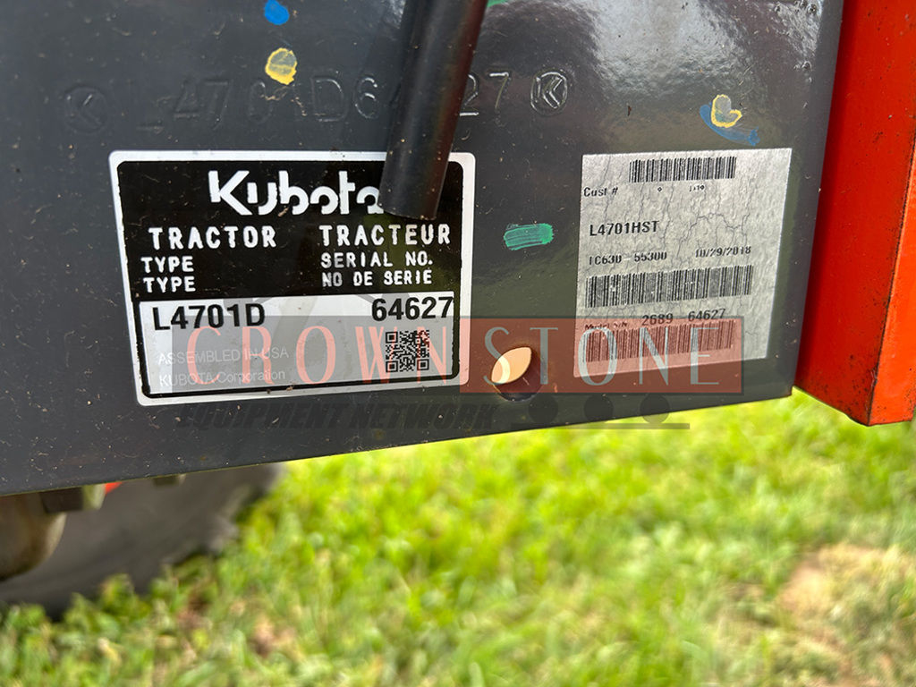 2018 Kubota L4701HST