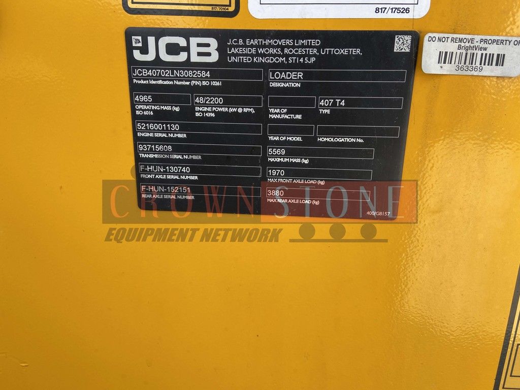 2022 JCB 407