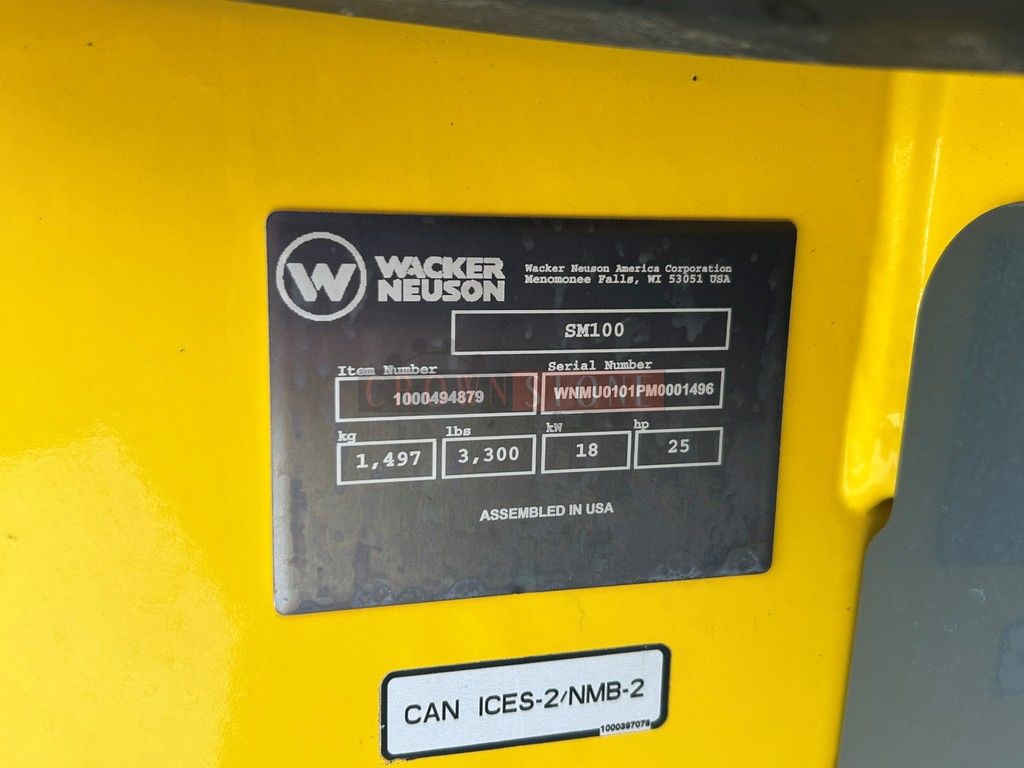 2021 Wacker Neuson SM100