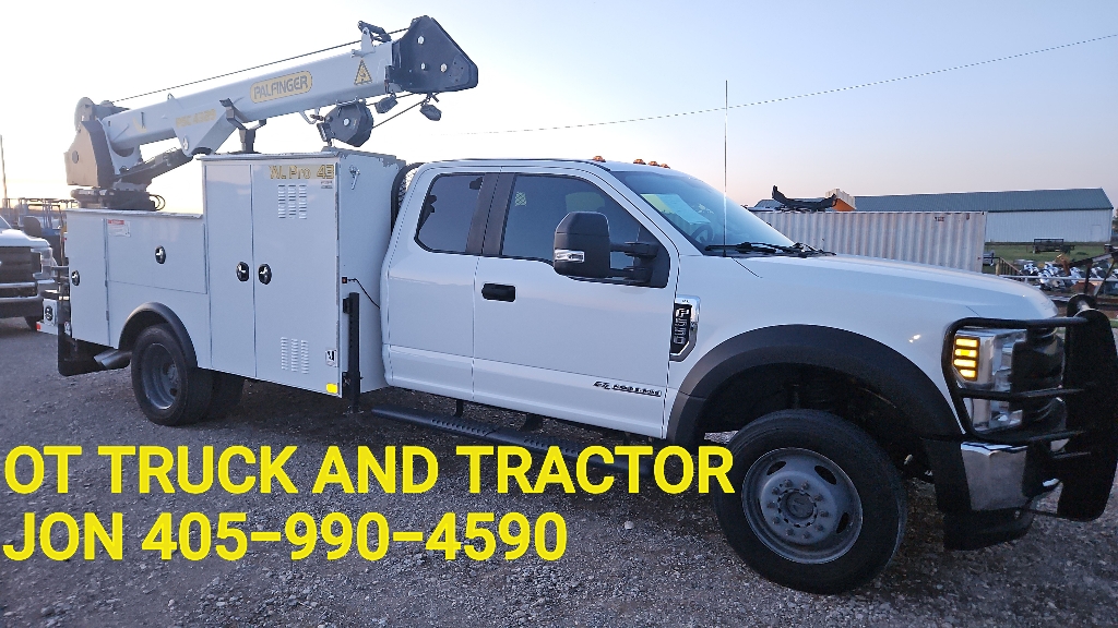 2019 Ford F-550 4x4 8000lb 29ft Crane PSC 4329 Palfinger Mechanics Service Truck 6.7L