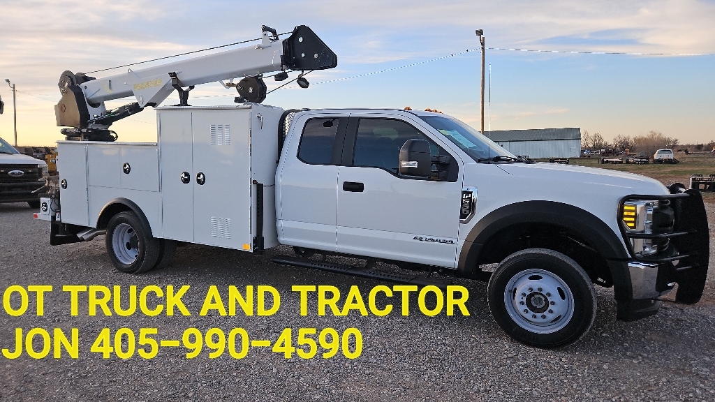 2019 Ford F-550 4x4 8000lb 29ft Crane PSC 4329 Palfinger Mechanics Service Truck 6.7L