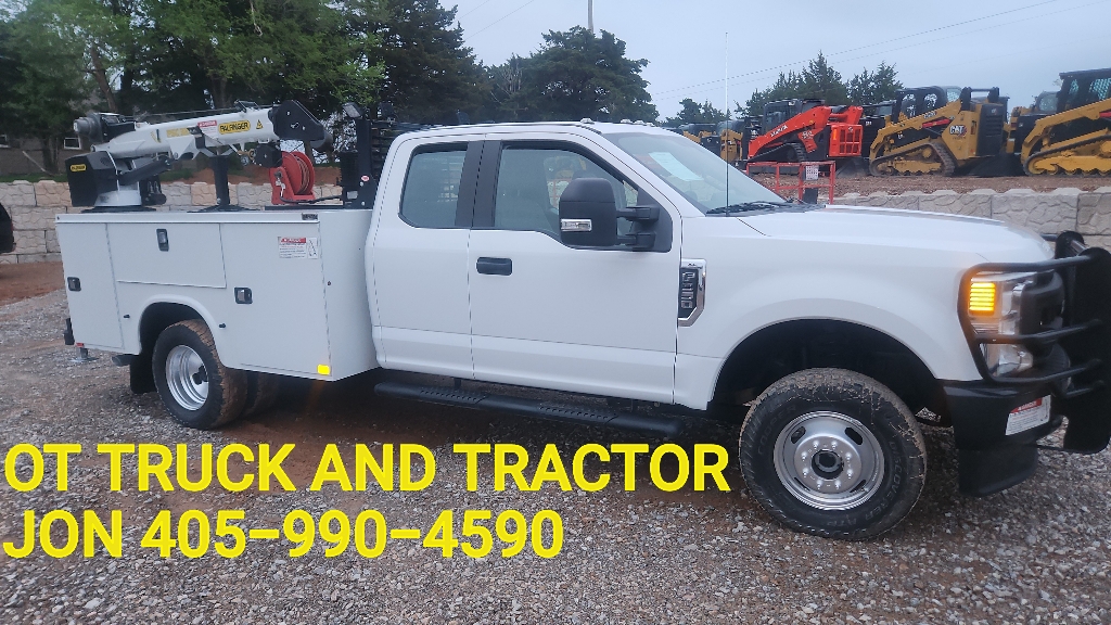 2020 Ford F-350 4wd 4000lb Crane Mechanics Utility Service Truck Extended Cab 6.2L Gas SuperCab