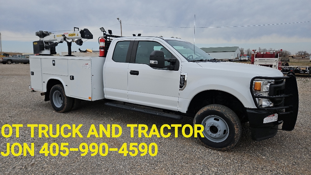 2020 Ford F-350 4wd 4000lb Crane Mechanics Utility Service Truck Extended Cab 6.2L Gas SuperCab