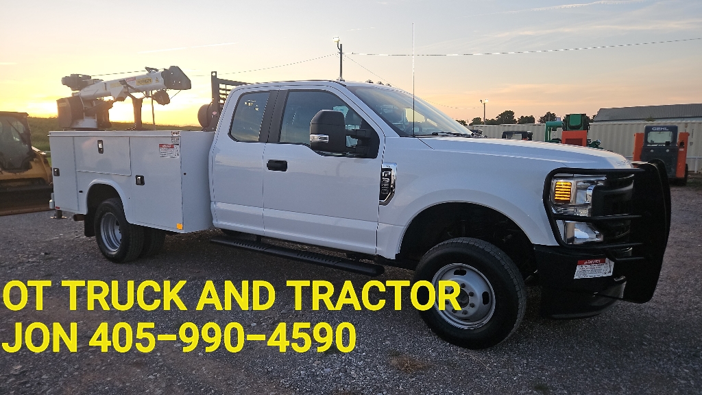 2020 Ford F-350 4wd 4000lb Crane Mechanics Utility Service Truck Extended Cab 6.2L Gas SuperCab