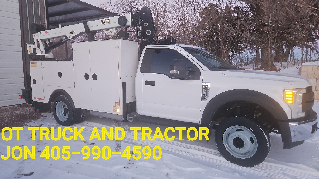 2017 Ford F-550 6000lb 21ft Crane 11ft Mechanics Service Bed Truck 6.8L gas F550