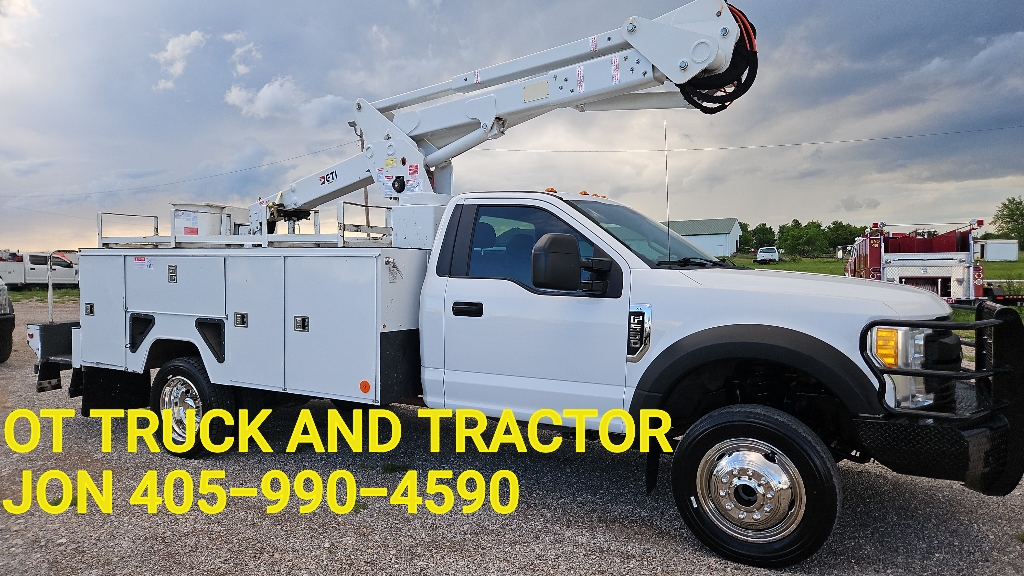 2017 Ford F-550 4wd 45ft Insulated Bucket Truck 6.8L Gas ETI ETC40IH F550