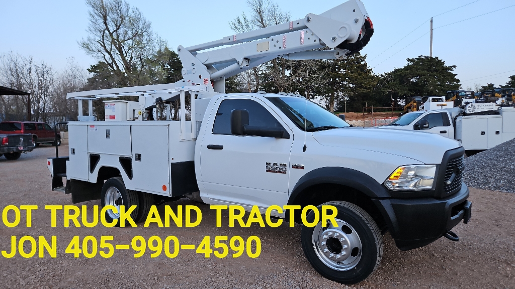 2017 Dodge 5550 4wd 45ft Insulated Bucket Truck 6.7L Diesel ETI ETC40IH Ram