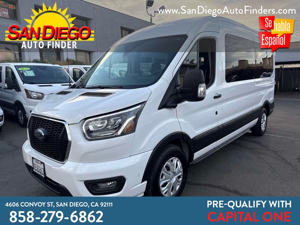 2023 Ford Transit CAPTAIN SEATS, EZ Finance Call 858 279 6862 Passenger Van