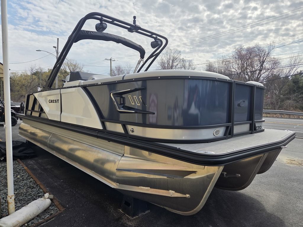New 2026 Crest Caribbean 230 SLS Tri-Toon - Extended Rear Deck w