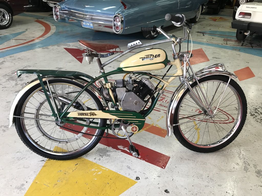1947 Schwinn Hornet Whizzer Paperboy Moped