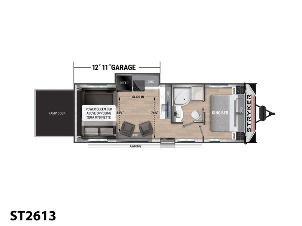 2023 Cruiser RV Stryker ST2613