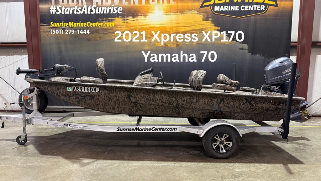 2021 Xpress XP170 W/Yamaha 70