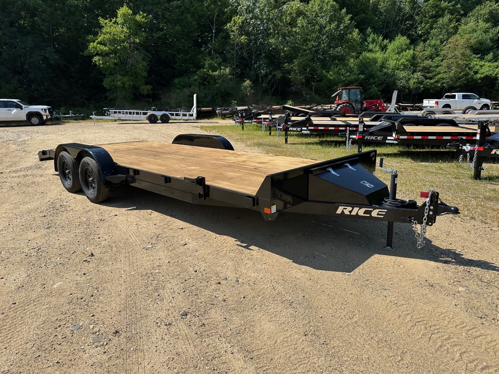 2025 Rice 7X20 Powder Coated 7K Lowpro Car Hauler W/Toolbox