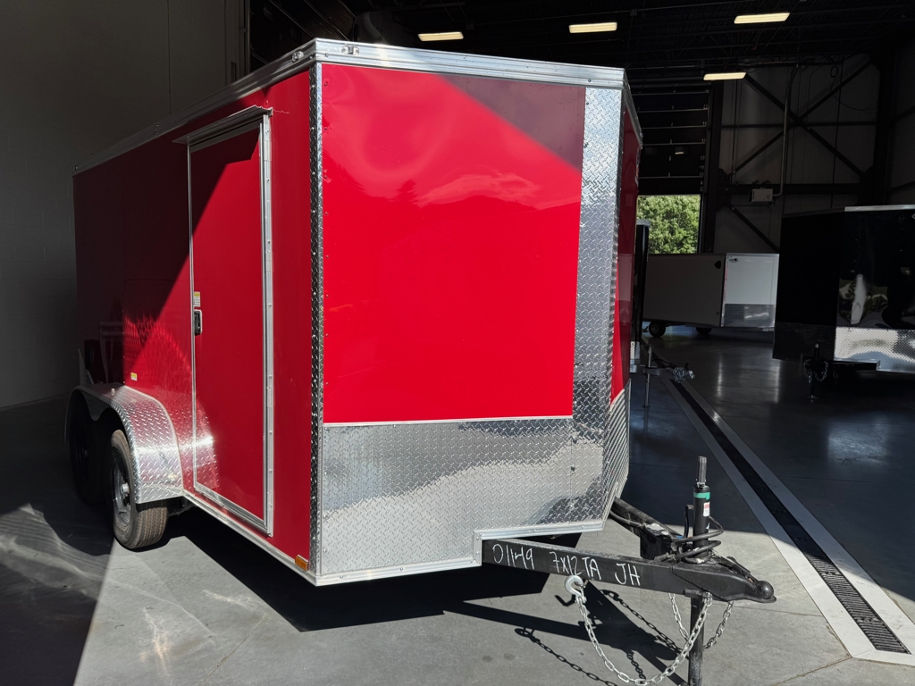 2026 Panther Cargo 7x12 Enclosed 7K Cargo Trailer w/Rear Ramp Door