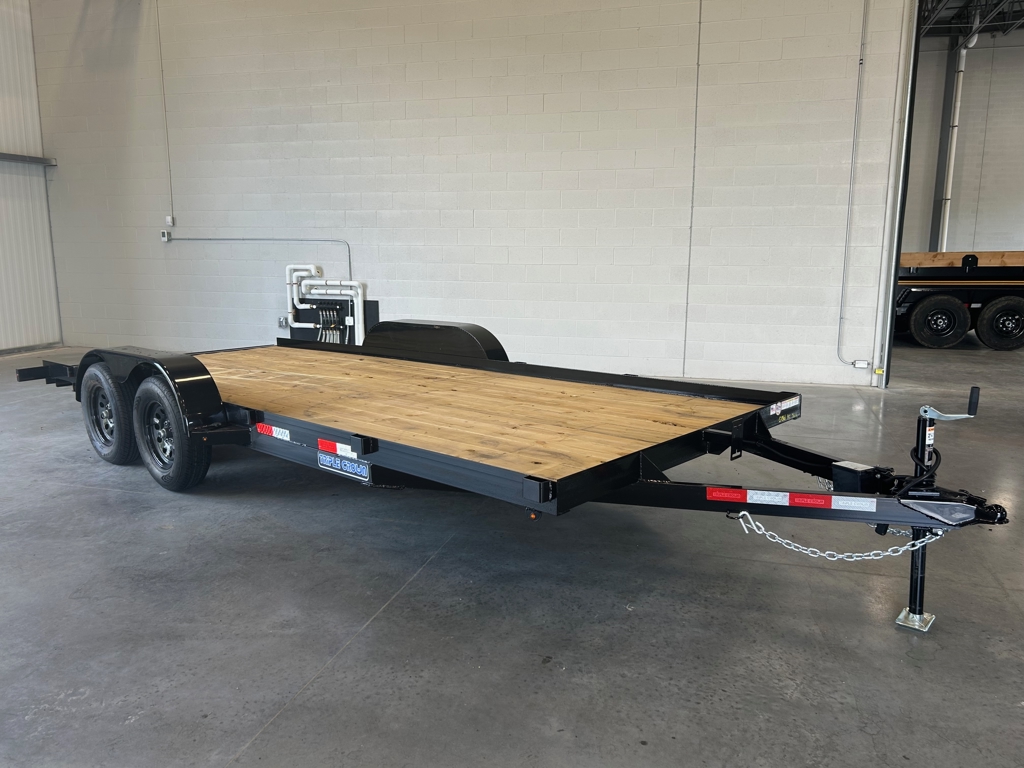 2026 Triple Crown 7X18 Open 7K Car Hauler W/Pull Out Ramps & Removab