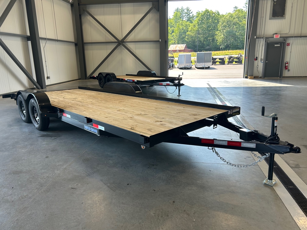2026 Triple Crown 7X20 Open 7K Car Hauler W/Pull Out Ramps & Removab