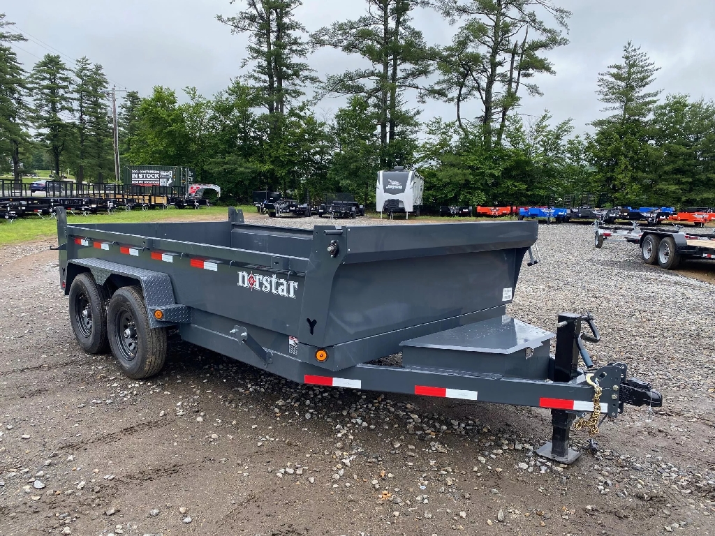 2027 Norstar 7X14 Powder Coated 14K Dump Trailer W/Tarp Kit & R