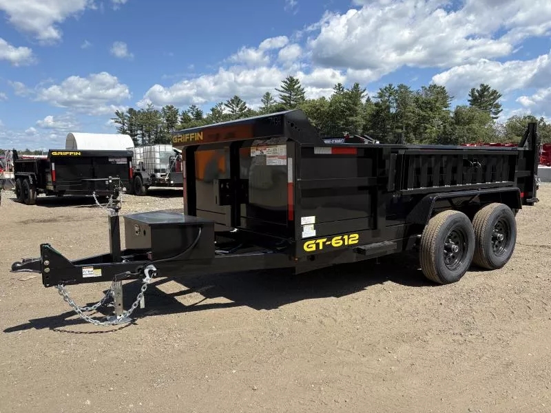 2026 Griffin 6X12 10K Powder Coated Dump Trailer