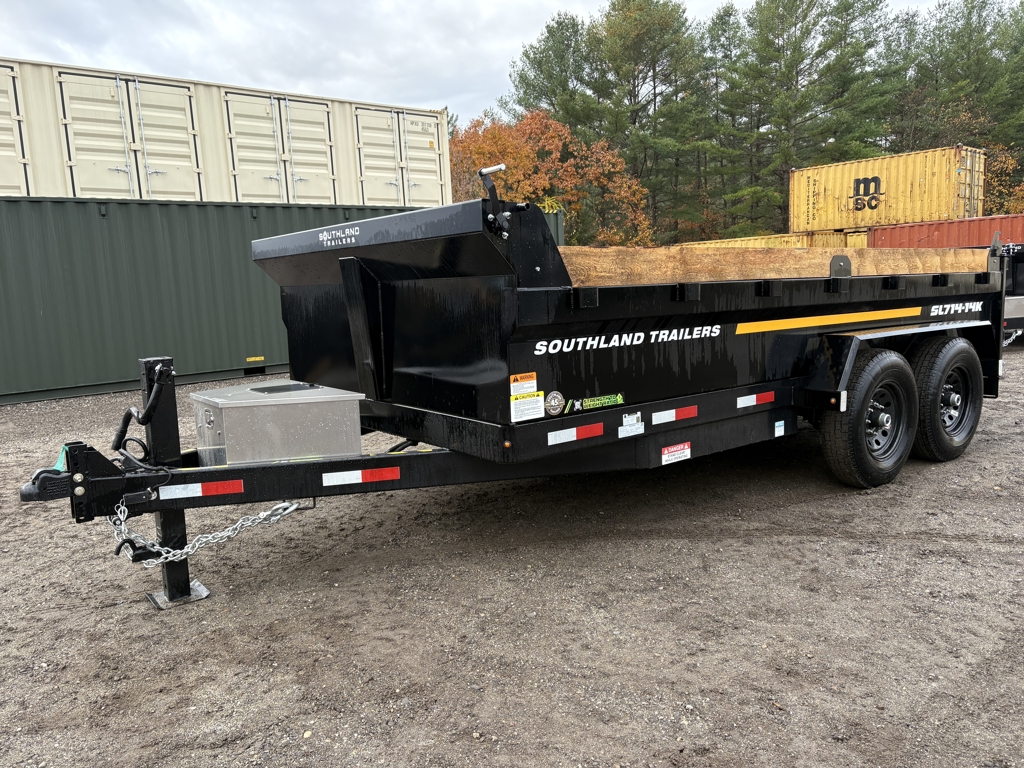 2026 Southland 7X14 15.4K Dump Trailer W/ Spare Tire, Toolbox & T