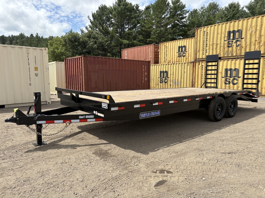 2026 Triple Crown 8.5X20+4 Deckover 14K Equipment Trailer W/Stand Up