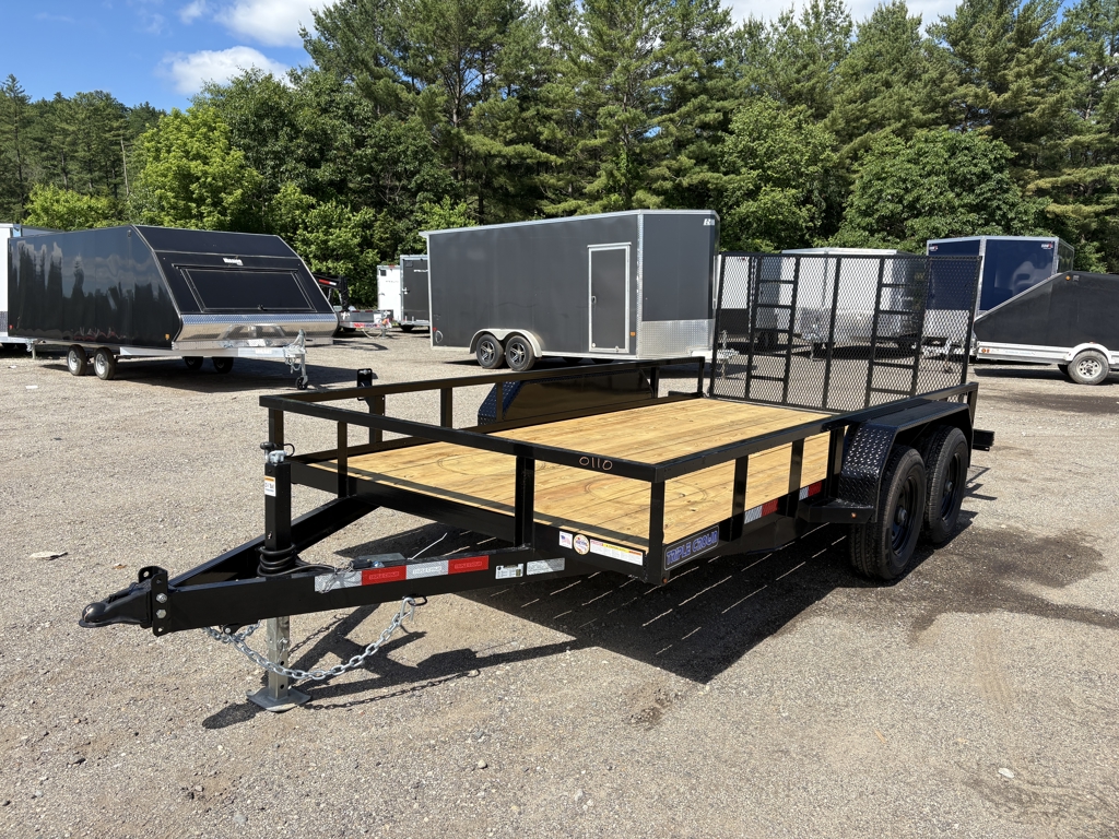 2026 Triple Crown 7X14 10K Tandem Axle Utility W/Ramp Gate