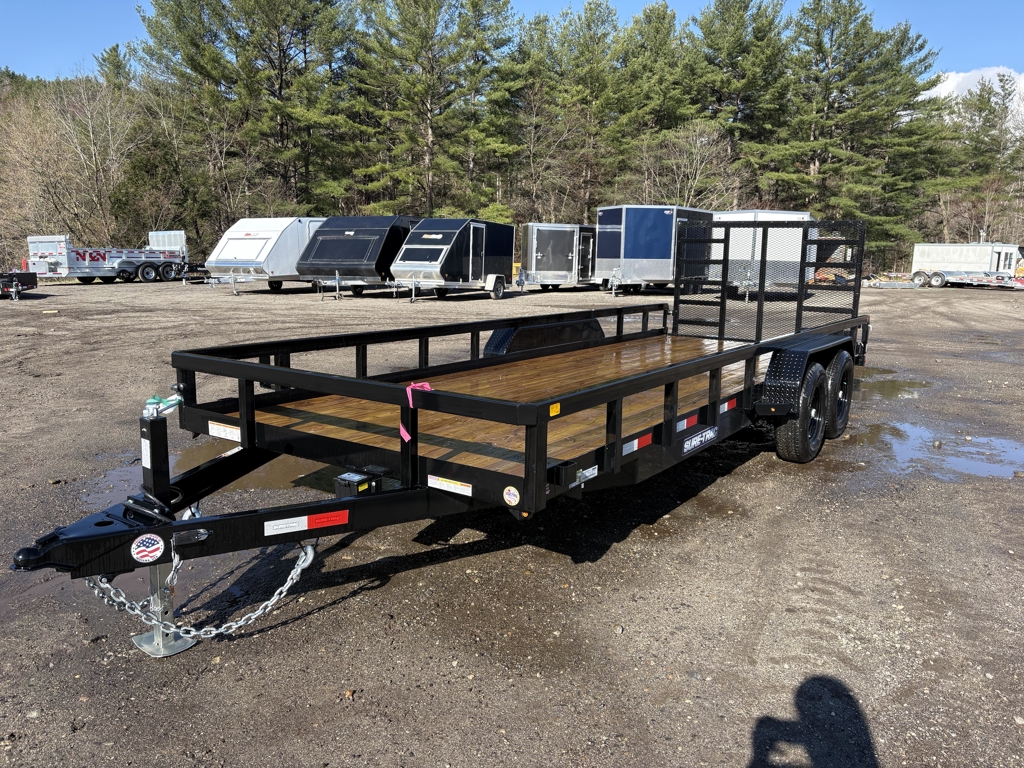 2026 Sure-Trac 7X20 10K Powder Coated Tube Top Utility Trailer W/