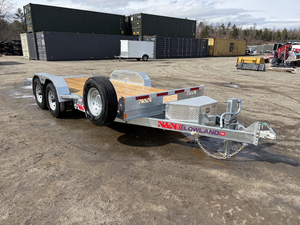 2026 N&N 7x18 15K Full Tilt Deck Equipment Trailer w/Spare