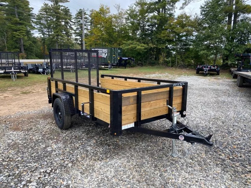 2026 Sure-Trac 5X10 Powder Coated 3K 3-Board High Side Utility Tr