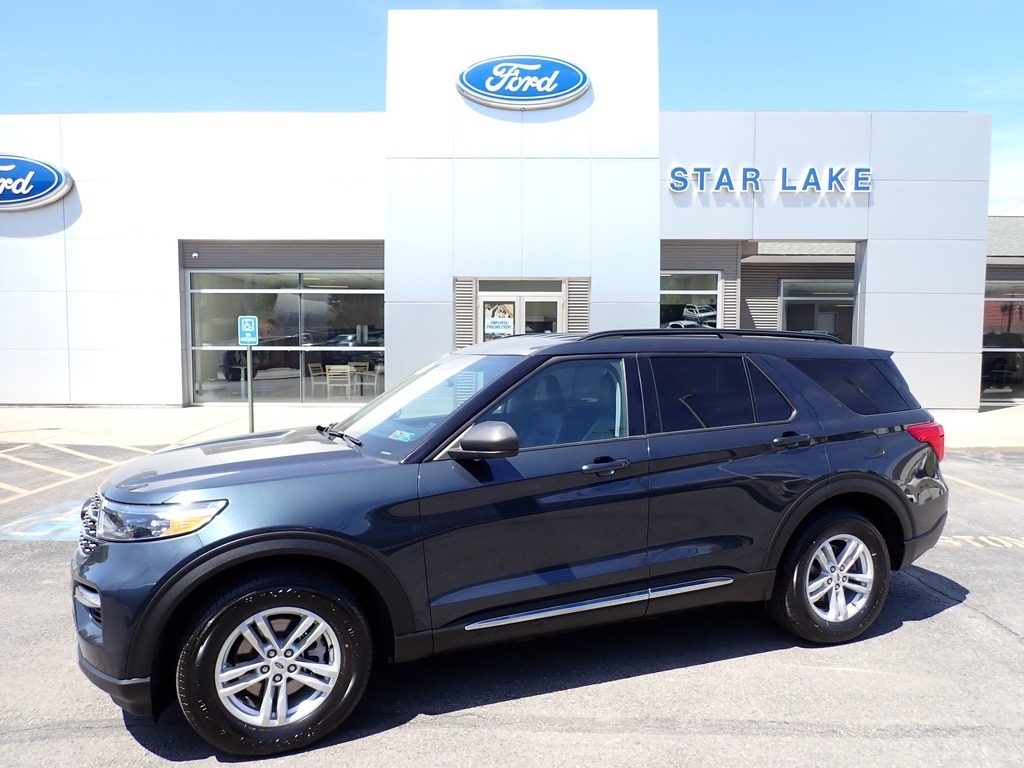 2023 Ford Explorer XLT STONE BLUE at Star Lake Ford