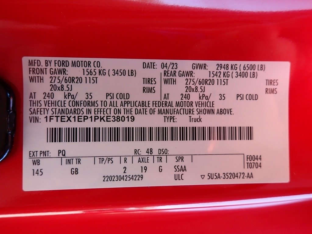 2023 Ford F-150 XLT RACE RED at Star Lake Ford