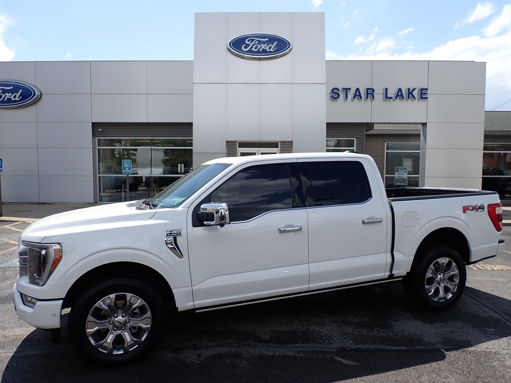 2022 Ford F-150 Platinum Star White Metallic Tri-Coat at Star Lake Ford