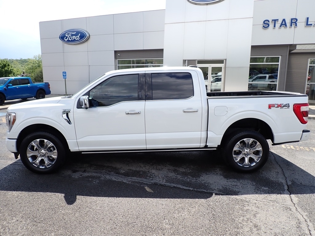 2022 Ford F-150 Platinum Star White Metallic Tri-Coat at Star Lake Ford