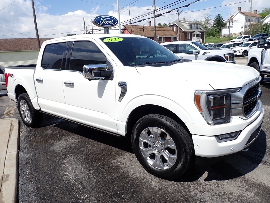 2022 Ford F-150 Platinum Star White Metallic Tri-Coat at Star Lake Ford