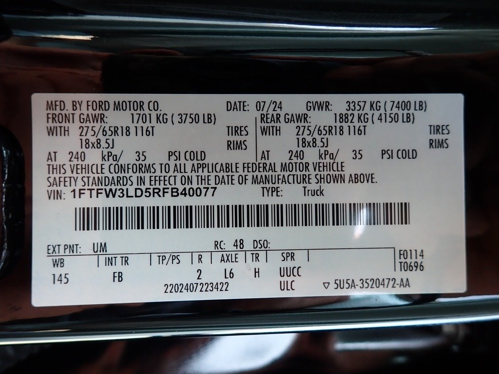 2024 Ford F-150 XLT Agate Black at Star Lake Ford