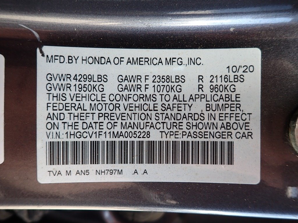 2021 Honda Accord LX  at McCandless Ford
