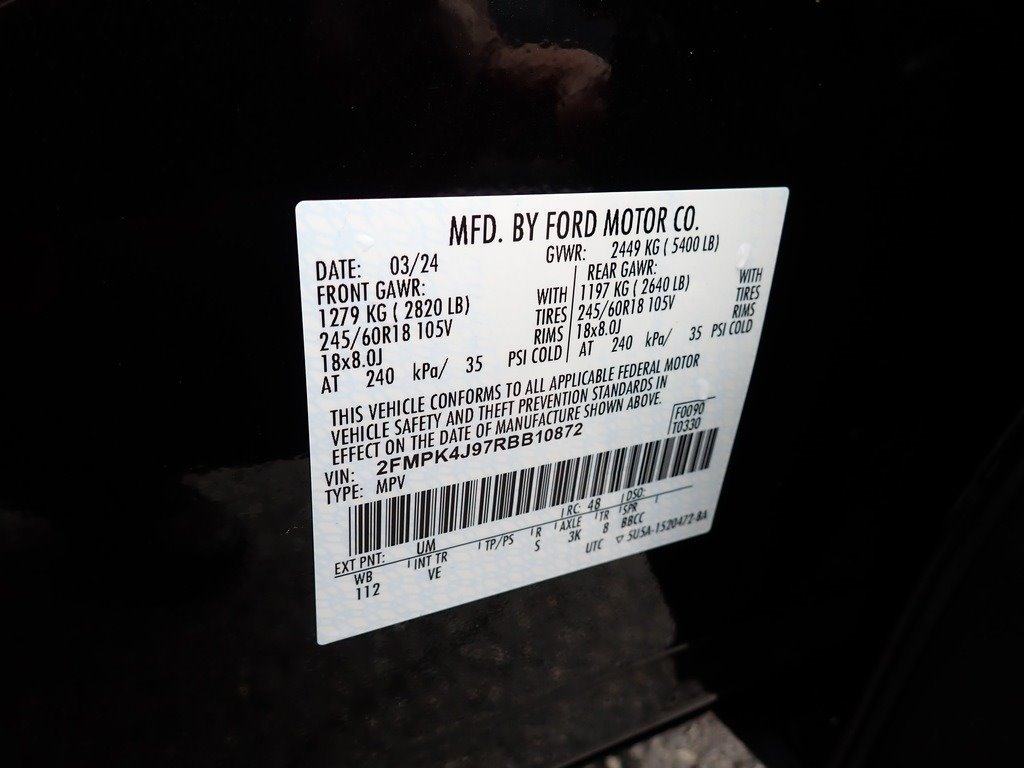 2024 Ford Edge SEL Agate Black at Star Lake Ford