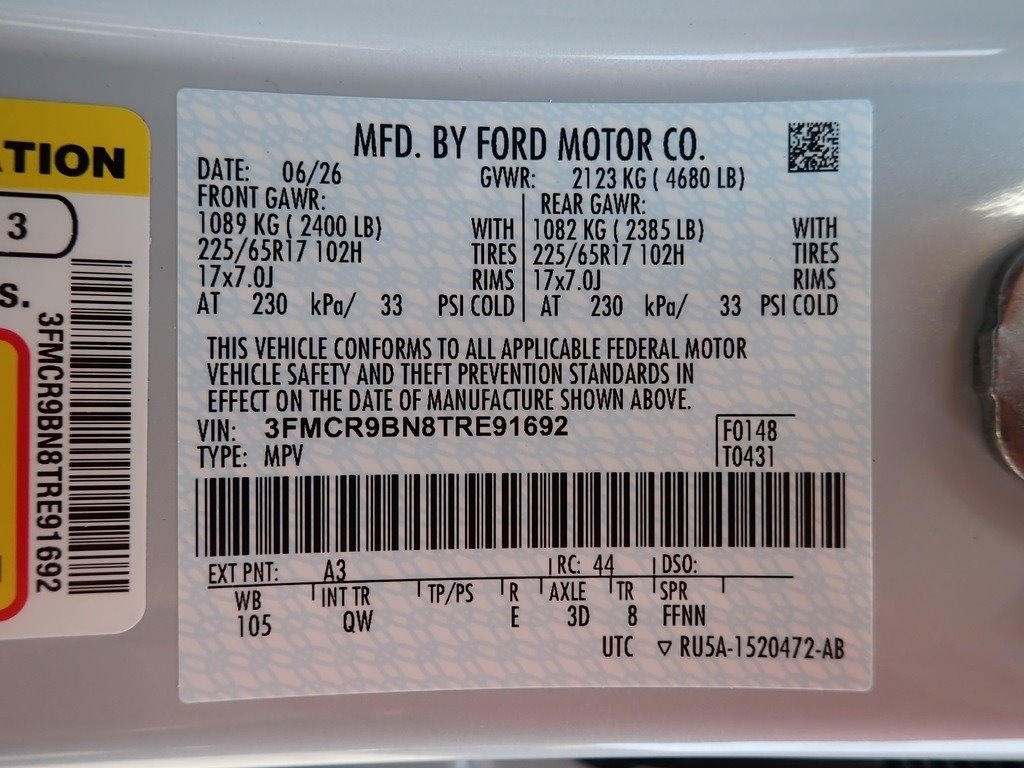 2026 Ford Bronco Sport Big Bend WHITE at Star Lake Ford