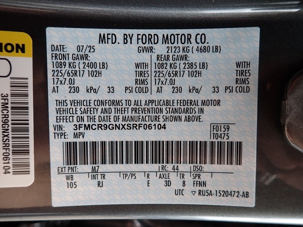 2025 Ford Bronco Sport HERITAGE CARBONIZED at Star Lake Ford