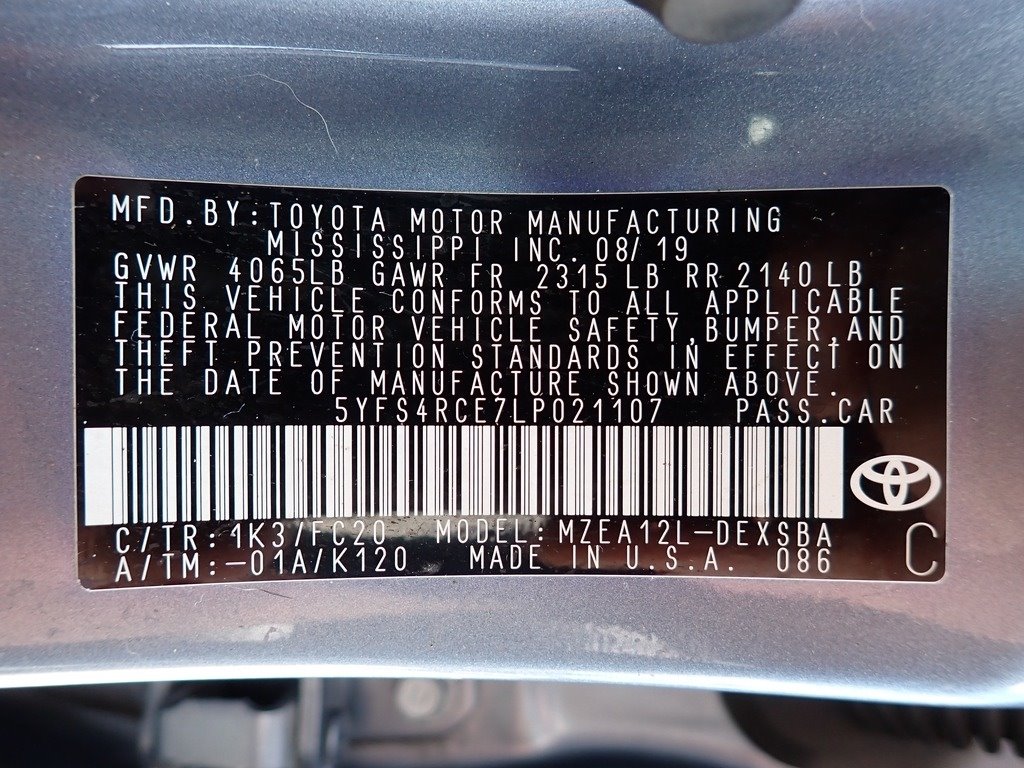 2020 Toyota Corolla SE  at Lake View Ford