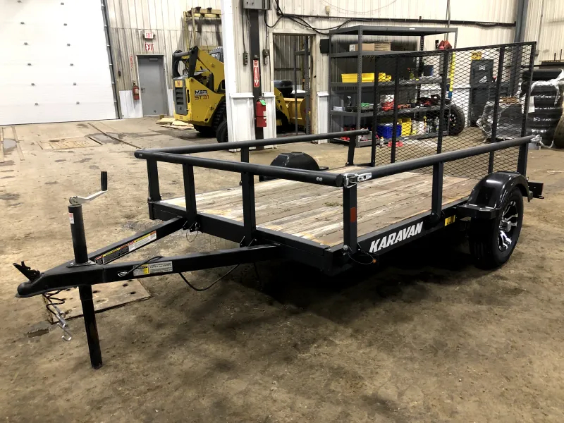 2025 Karavan Trailers 5.5X9 Utility Trailer W/Rear Ramp Gate. 825 Lbs.