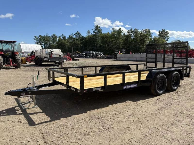 2026 Sure-Trac 7X16 7K Powder Coated Tube Top Utility Trailer
