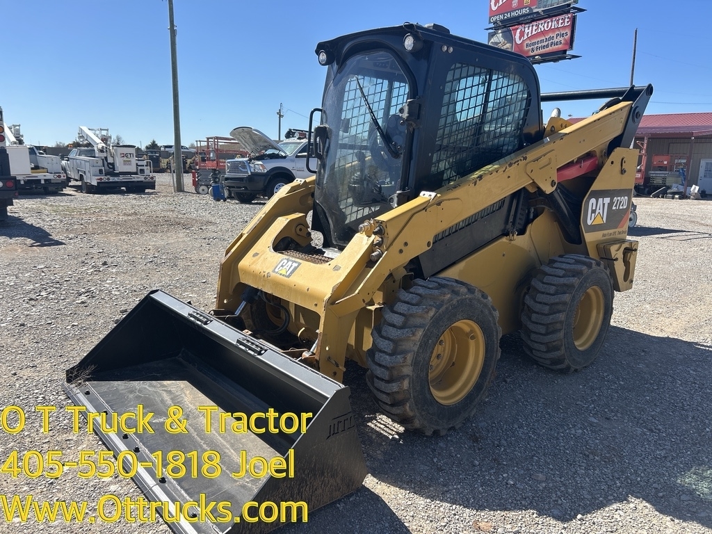 2015 Caterpillar 272D Xps Cab A/c Rubber Tire Skid Steer Loader  Highflow