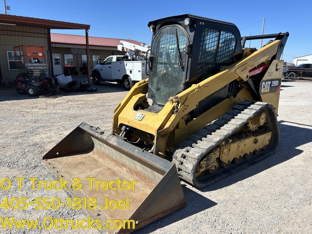 2019 Caterpillar 299 D2 Cab A/c Track Skid Steer Loader 95Hp Hyd Quick Att