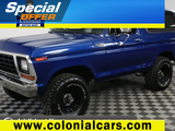 Blue Ford Bronco
