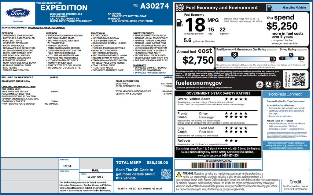 2026 Ford Expedition Tremor - Photo 39