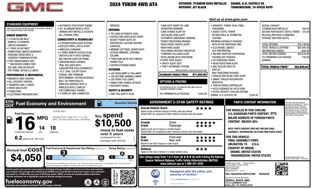 2024 GMC Yukon AT4 - Photo 43