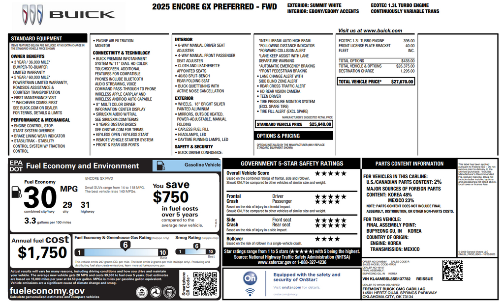 2025 Buick Encore GX Preferred - Photo 34