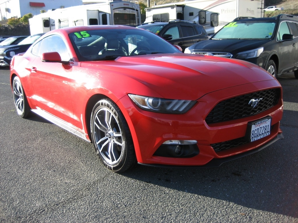 Used 2015 Ford Mustang EcoBoost Premium with VIN 1FA6P8TH3F5319870 for sale in Lakeport, CA