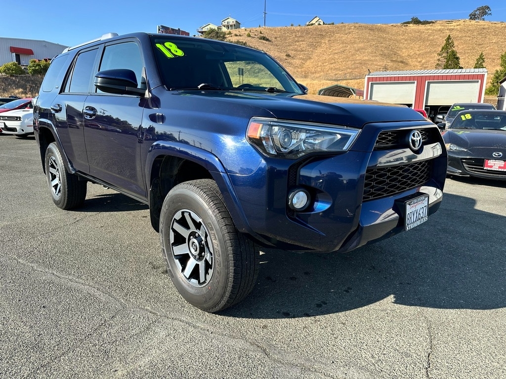 Used 2018 Toyota 4Runner SR5 with VIN JTEBU5JR2J5589477 for sale in Lakeport, CA